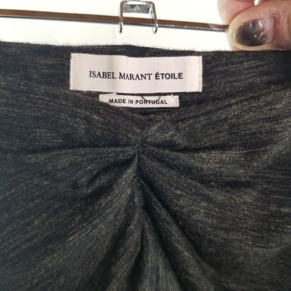 Isabel Marant Etoile gathered bodycon pencil skirt wool blend - Picture 9 of 12